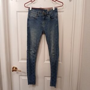 Vintage Tennis Denim Trading Co Jeggings Size 4T Azul Blue Distressed Jeans